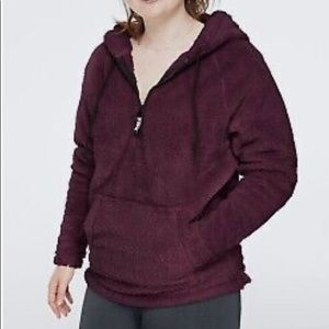 Victoria’s Secret PINK Teddy Faux Fur Pullover Hoodie